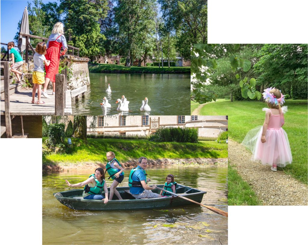 Oies, ballade en barque et déguisement de princesse